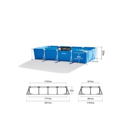 Basen ogrodowy stelażowy 450x220x84 cm 7127 litrów INTEX 28273