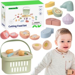 TOOKY TOY Drewniany Zestaw Żywność Warzywa Owoce