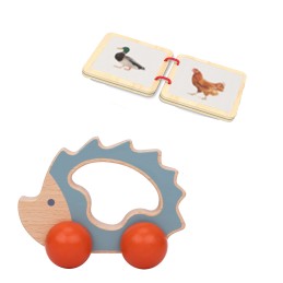 WOOPIE GREEN Box Pudełko XXL Montessori Edukacyjne 6w1 Sensoryczne 7-8 Miesięcy 26el. FSC