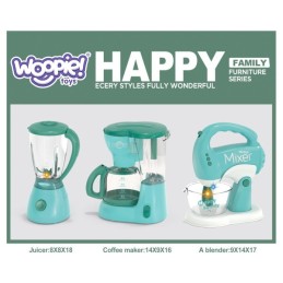 WOOPIE Zestaw AGD dla Dzieci 3w1 Mikser Blender Robot Kuchenny