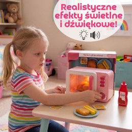 Różowa Kuchenka Mikrofalowa z Kurczakiem
