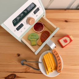 TOOKY TOY Drewniany Air Fryer Frytkownica Beztłuszczowa