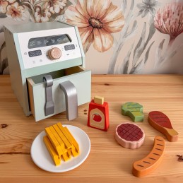 TOOKY TOY Drewniany Air Fryer Frytkownica Beztłuszczowa