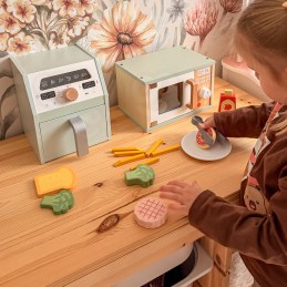 TOOKY TOY Drewniany Air Fryer Frytkownica Beztłuszczowa