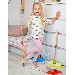 TOOKY TOY Drewniany Zestaw do Sprzątania dla Dzieci 6 el.
