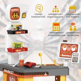 WOOPIE Interaktywny  Super Market dla Dzieci Akcesoria