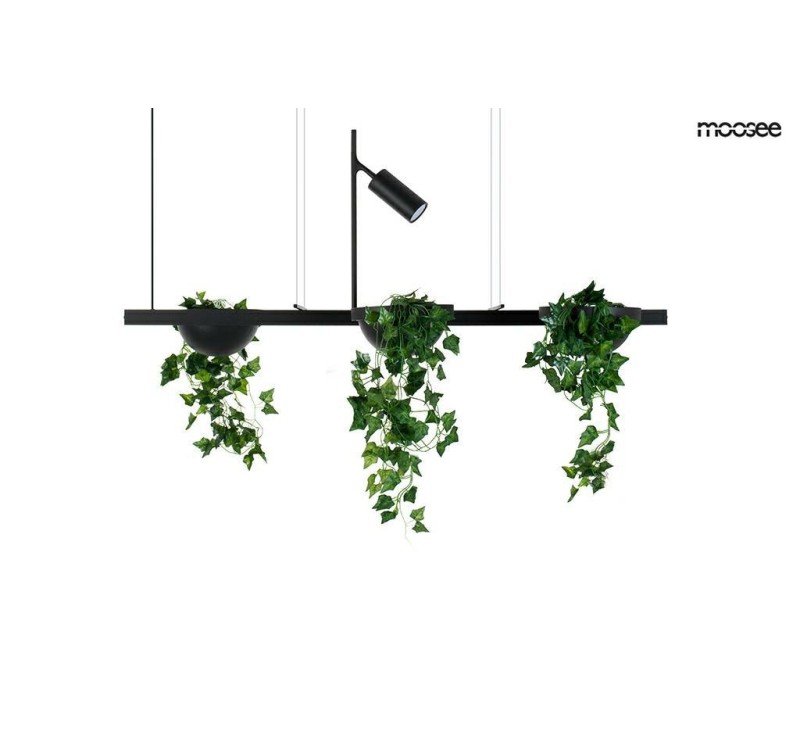 MOOSEE lampa wisząca PLANT LINE czarna