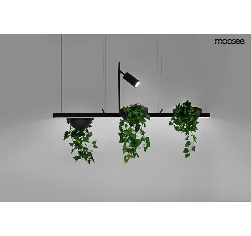 MOOSEE lampa wisząca PLANT LINE czarna
