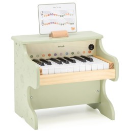 VIGA PolarB Drewniane Pianino dla Dzieci Nauka Gry Nutki Instrument Montessori