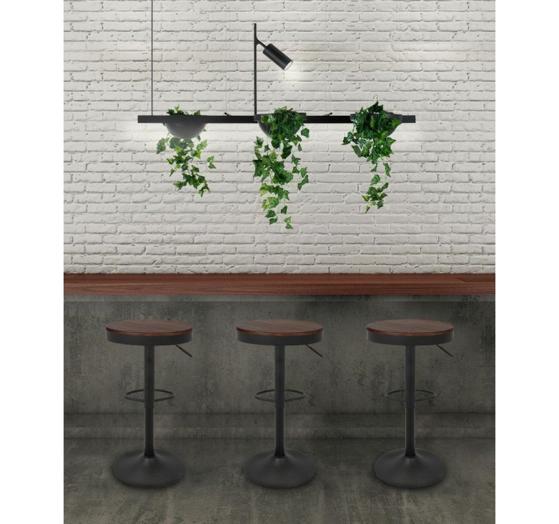 MOOSEE lampa wisząca PLANT LINE czarna