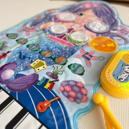 WOOPIE Mata Muzyczna Syrenka 2w1 Perkusja Interaktywna
