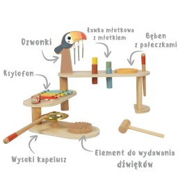 TOOKY TOY Edukacyjny Stolik Muzyczny -Tukan