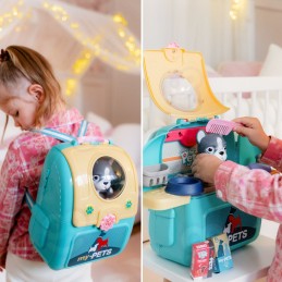 WOOPIE Pies Przenośny Salon Piękności 2w1 w Plecaku Transporter