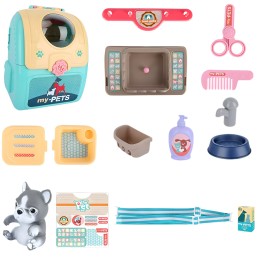 WOOPIE Pies Przenośny Salon Piękności 2w1 w Plecaku Transporter