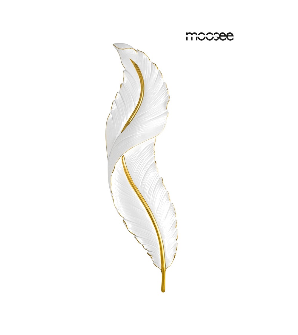 MOOSEE lampa ścienna IKAR 80  biała / złota