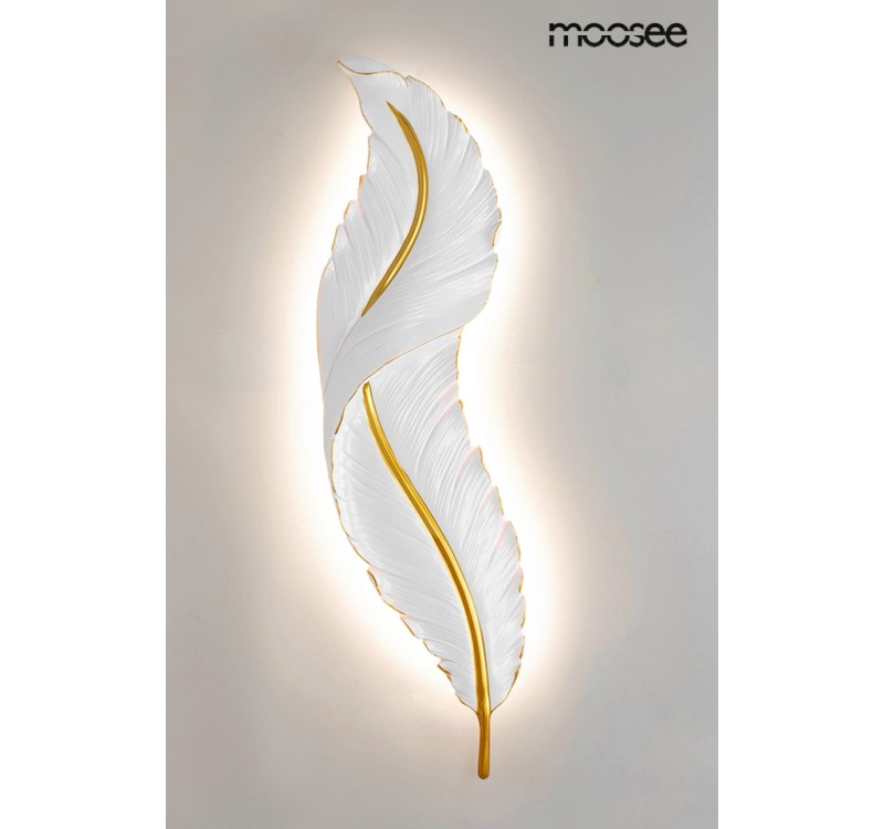 MOOSEE lampa ścienna IKAR 80  biała / złota