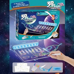 WOOPIE Magiczna Tablica 3D Podświetlenie LED do Rysowania