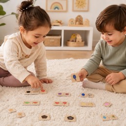 VIGA Zestaw Puzzle Łączenie Kształtów i Przedmiotów