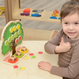 MASTERKIDZ Drewniane Drzewo Jabłkowe Nauka Liczenia
