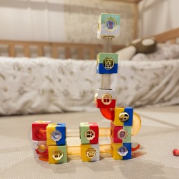 WOOPIE Tor Kulkowy Kulodrom Zestaw Konstrukcyjny Klocki 3D