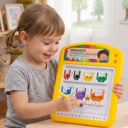 TABLICA MAGNETYCZNA EDUKACYJNA UKŁADANKA SORTER NAUKA ALFABETU 3+  WOOPIE