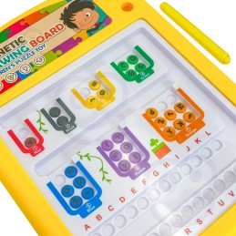 TABLICA MAGNETYCZNA EDUKACYJNA UKŁADANKA SORTER NAUKA ALFABETU 3+  WOOPIE