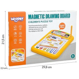 TABLICA MAGNETYCZNA EDUKACYJNA UKŁADANKA SORTER NAUKA ALFABETU 3+  WOOPIE