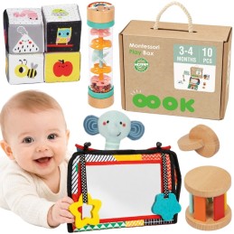 WOOPIE GREEN Pudełko XXL Montessori Sensoryka i Edukacja 6w1 FSC