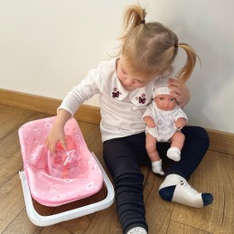 WOOPIE ROYAL Zestaw Lalka Bobas 30,5 cm + Nosidełko Różowe