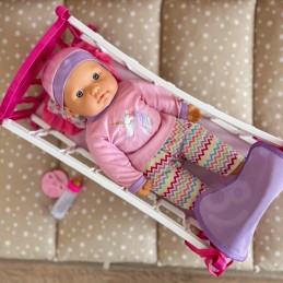 WOOPIE ROYAL Zestaw XL Opiekunka Lalka Jednorożec z Kołyską i Zestawem do Karmienia