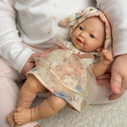 WOOPIE ROYAL Lalka Bobas Vintage 24 cm w Sukience i Czapeczce Króliczka