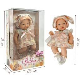 WOOPIE ROYAL Lalka Bobas Vintage 24 cm w Sukience i Czapeczce Króliczka