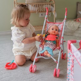 WOOPIE ROYAL Lalka Bobas 36 cm Syrenka Interaktywna Zestaw XXL Opiekunka 18w1