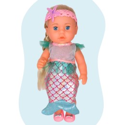WOOPIE ROYAL Lalka Bobas 36 cm Syrenka Interaktywna Zestaw XXL Opiekunka 18w1