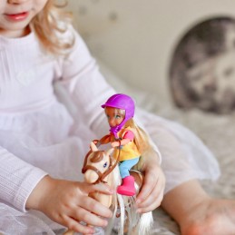 WOOPIE ROYAL Zestaw Laleczka Jeździec z Koniem