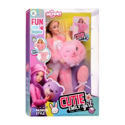 WOOPIE ROYAL Lalka Emi w Różowym Przebraniu Misia