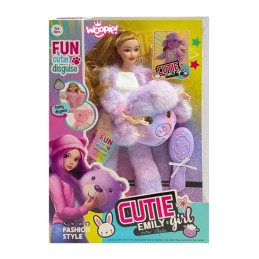 WOOPIE ROYAL Lalka Emi w Fioletowym Przebraniu Owieczki