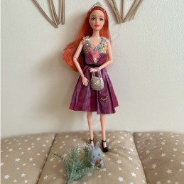 WOOPIE ROYAL Lalka Emi Style Fashion 32 cm - Stylowa Księżniczka w Różowej Sukni + Akcesoria