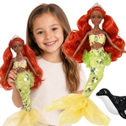 WOOPIE ROYAL Lalka Syrenka Emi Mermaid z Foką