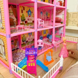 WOOPIE Mega Willa Domek dla Lalek LOVELY HOUSE 194 el.
