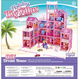 WOOPIE Mega Willa Domek dla Lalek LOVELY HOUSE 194 el.