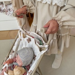 WOOPIE ROYAL Wózek Dla Lalek Spacerówka Vintage Teddy Bear