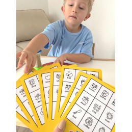 WOOPIE Bingo Gra Dopasuj Żetony Planszowa Rodzinna