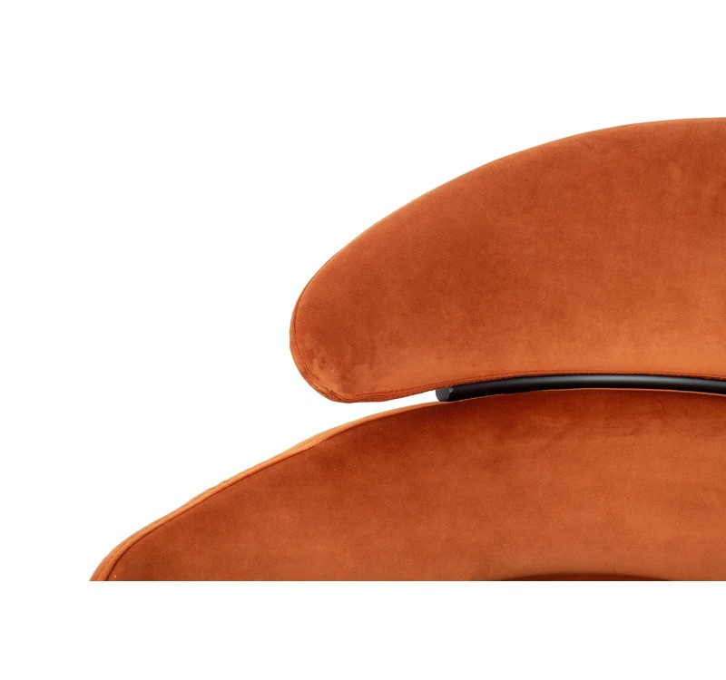 KARE krzesło ALEXIA Velvet pomarańczowe
