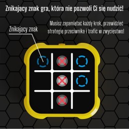 WOOPIE Gra Elektroniczna Kółko i Krzyżyk Logiczna Edukacyjna 4 Tryby Gry