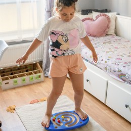 VIGA Sensoryczna Drewniana Deska do balansowania z labiryntem