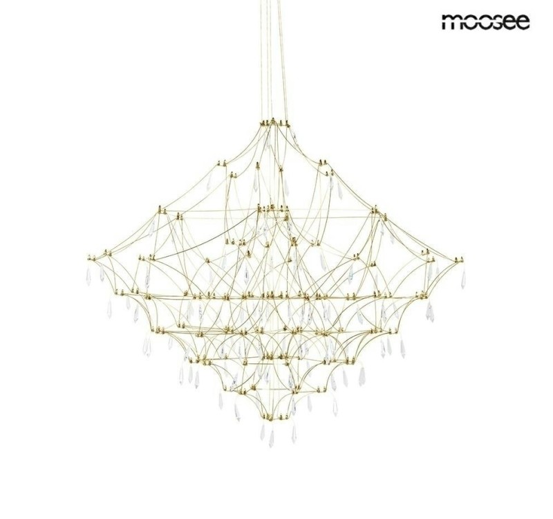 MOOSEE lampa wisząca CONSTELATION 77      GOLD - LED, stal szczotkowana