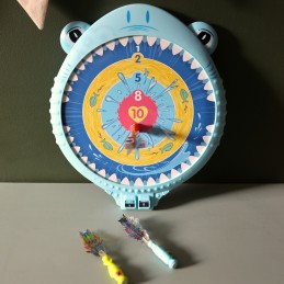 WOOPIE Magnetyczna Gra w Rzutki Bezpieczna Dart Tarcza Wesoły Rekinek