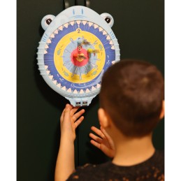 WOOPIE Magnetyczna Gra w Rzutki Bezpieczna Dart Tarcza Wesoły Rekinek