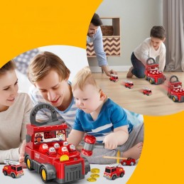 WOOPIE Gra Zręcznościowa Uderz Młotkiem Wbijak Straż Pożarna z Akcesoriami